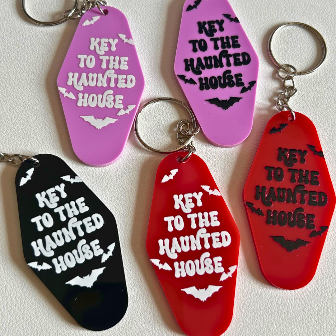 Key To The Haunted House Keyring
