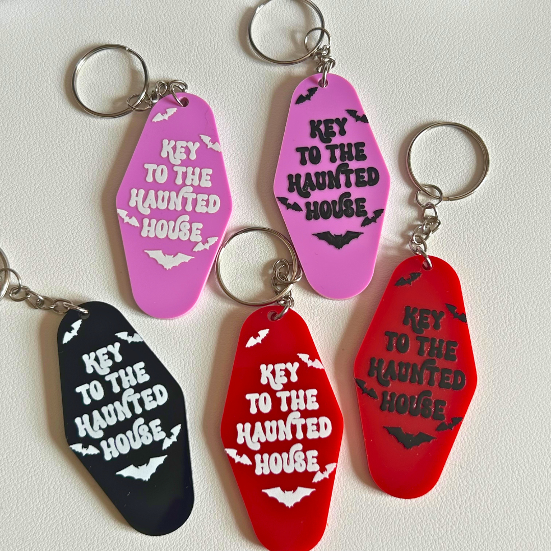 Key To The Haunted House Keyring