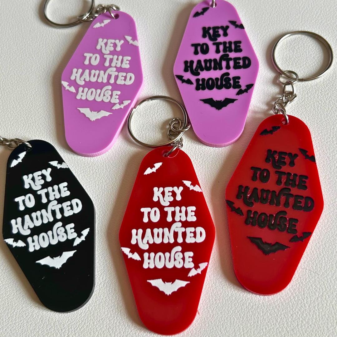 Key To The Haunted House Keyring
