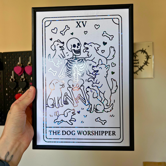 The Dog Worshipper Tarot Card Print