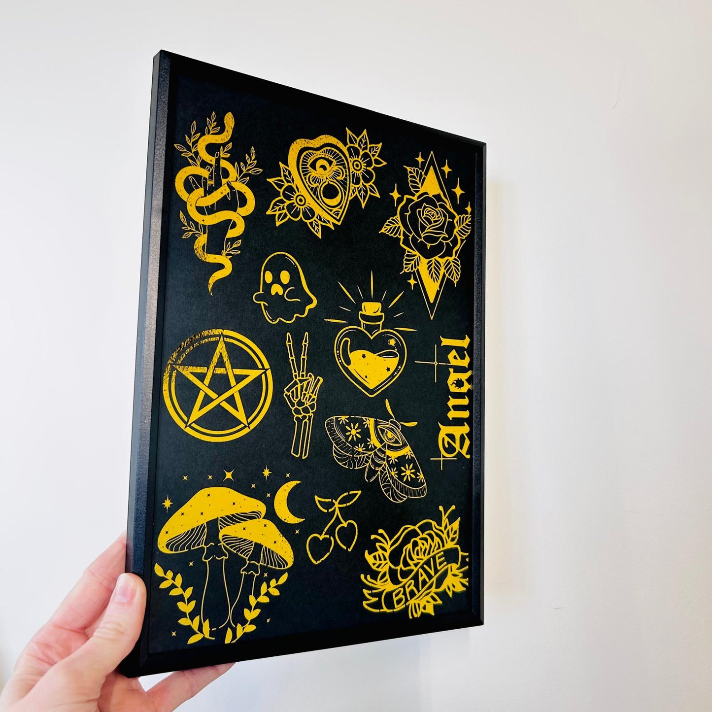 Tattoo Flash Sheet - Foiled Print