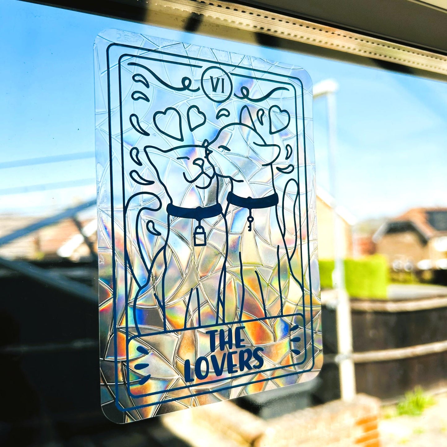 Cat Suncatcher - The Lovers