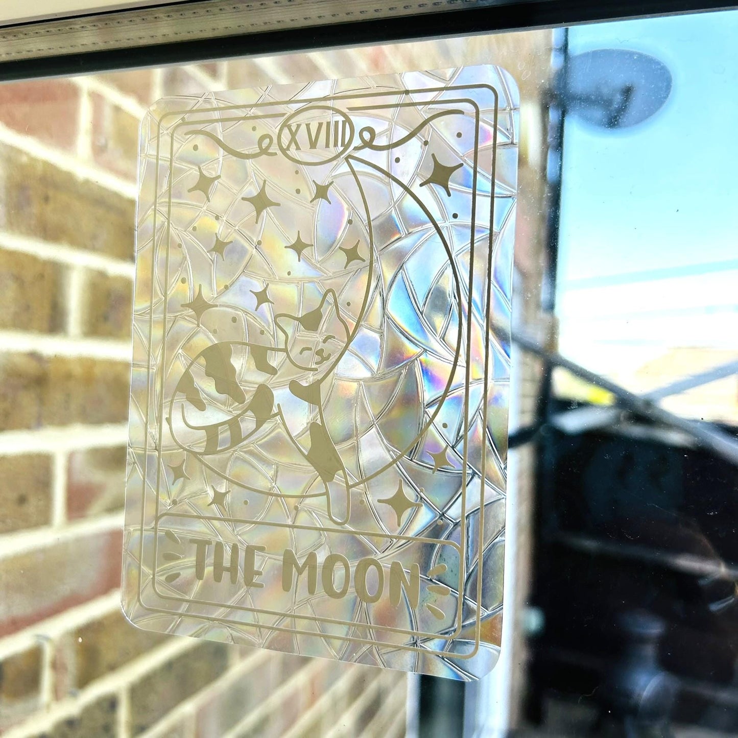 Cat Suncatcher - The Moon
